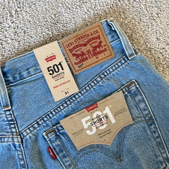 LEVI’S 501 Original Shorts Sansome Straggler - Picture 10 of 11
